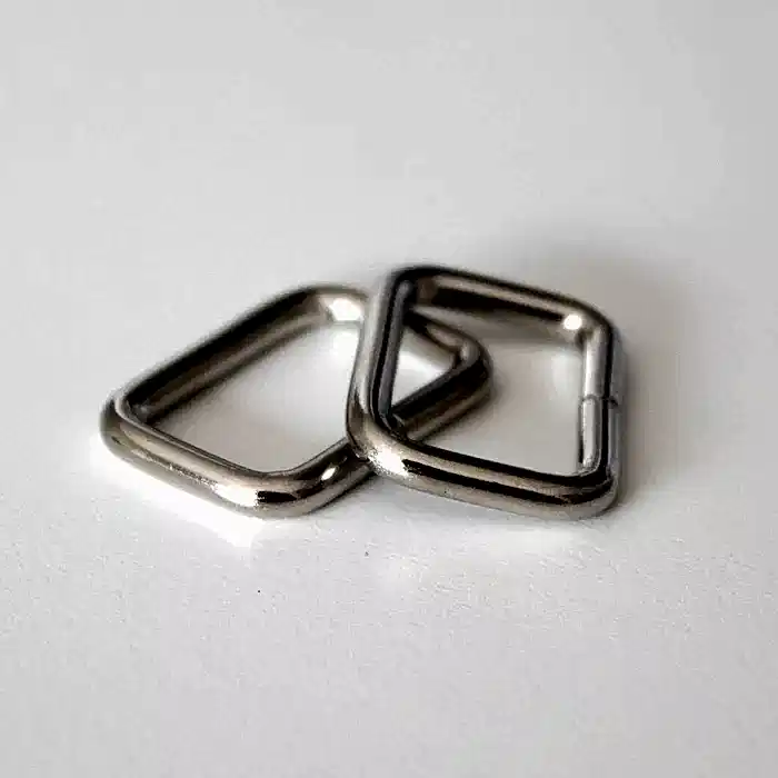 2 ST REKTANGELRING 25mm/1 in. NICKEL