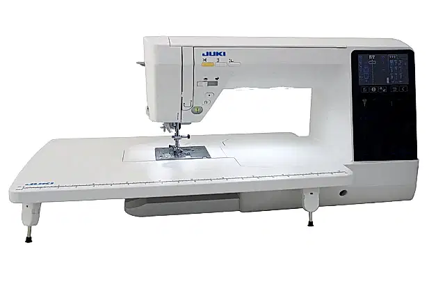 HZL-NX7 KIREI - 351 sömmar, extra stort utrymme mellan nål och arm, box-feed matning, flotfunkation, inbyggd övermatningssystem.