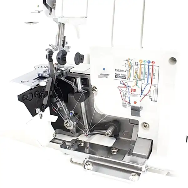 MO-214D - 2-nål, 2/3/4-trådig overlock. MO-214D är en uppfräschad version av MO-114D med en ny design, LED-belysning samt att en avfallsamlare och blindsömsfot ingår!