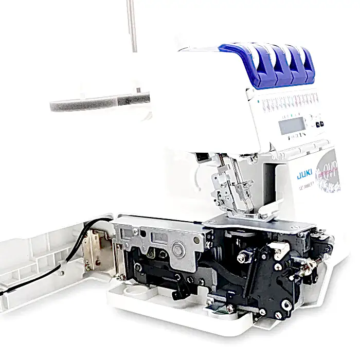 JUKI MO-2000QVP - Automatisk luftpåträdning, automatisk nålpåträdare, ljudreducering & LCD-skärm