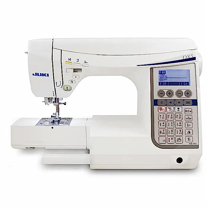 HZL-DX5 - 158 sömmar, box-feed matning, automatisk trådklipp, floatfunktion. En ateljémaskin med industriella funktioner.