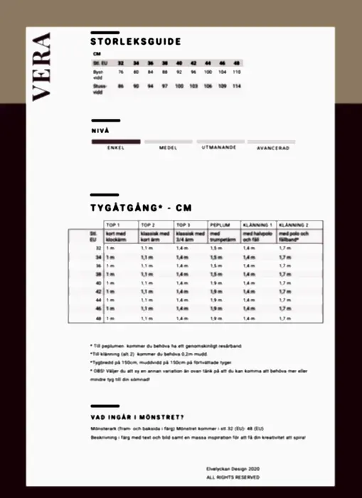VERA - TOPP & KLÄNNING