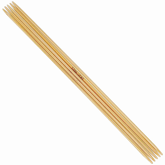 Sock needle set bamboo 20/10.0