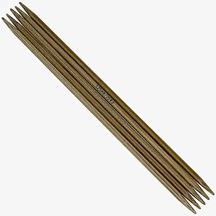 Sock needle set bamboo 20/10.0