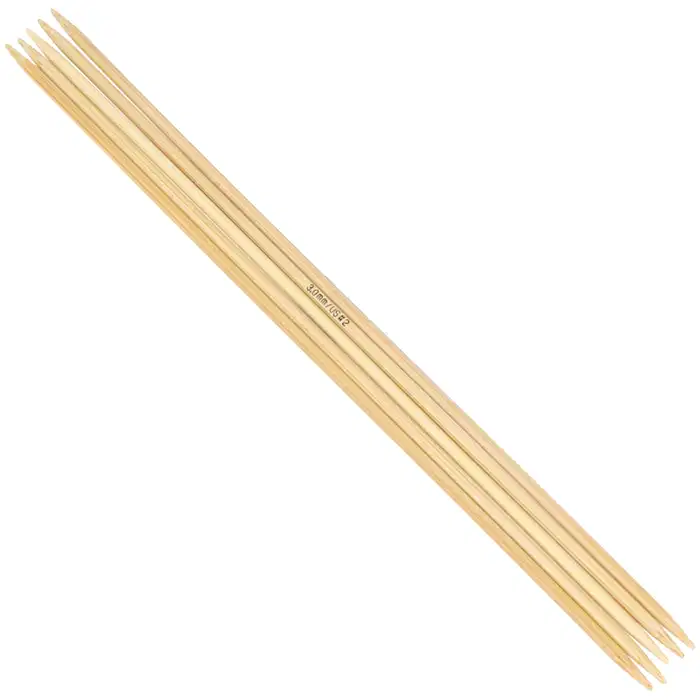 Sock needle set bamboo 20/10.0