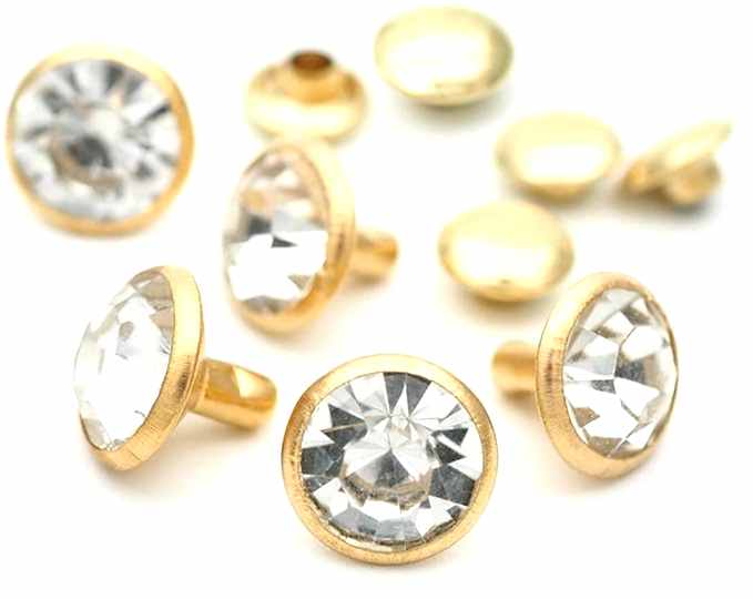 5 ST DEKORATIVA NITAR - GOLD CHRYSTAL