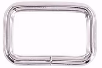 2 ST REKTANGELRING 25mm/1 in. NICKEL