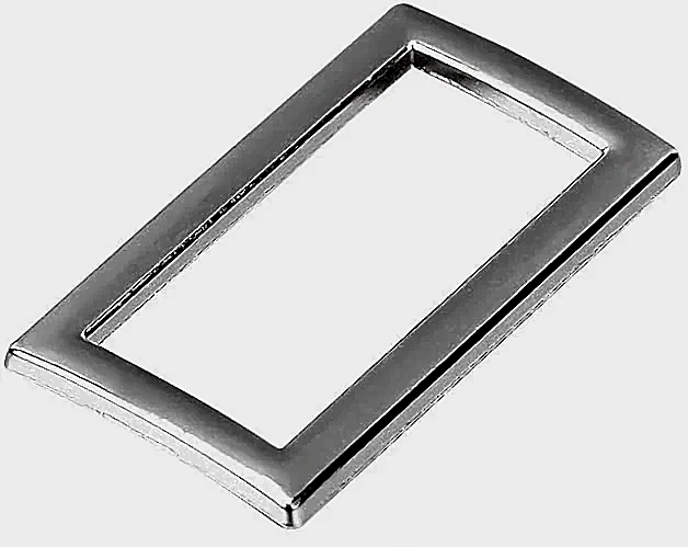 2 ST REKTANGELRING 25mm/1 in. SLIM - NICKEL