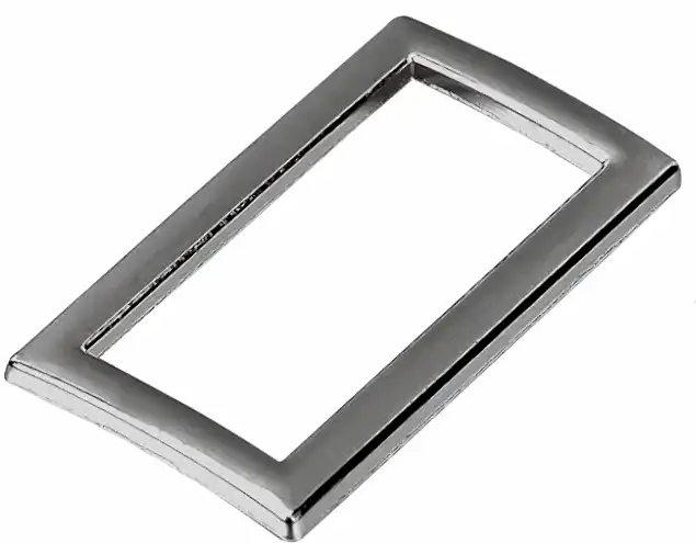 2 ST REKTANGELRING 25mm/1 in. SLIM - GUNMETAL