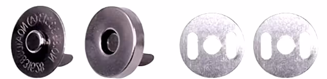 MAGNETKNAPP GUN METAL