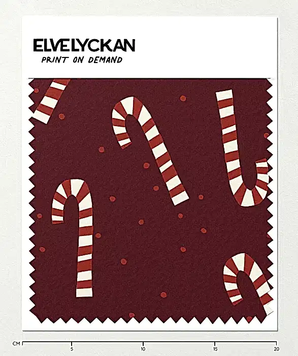 CANDY CANE - WINE - PRINT ON DEMAND