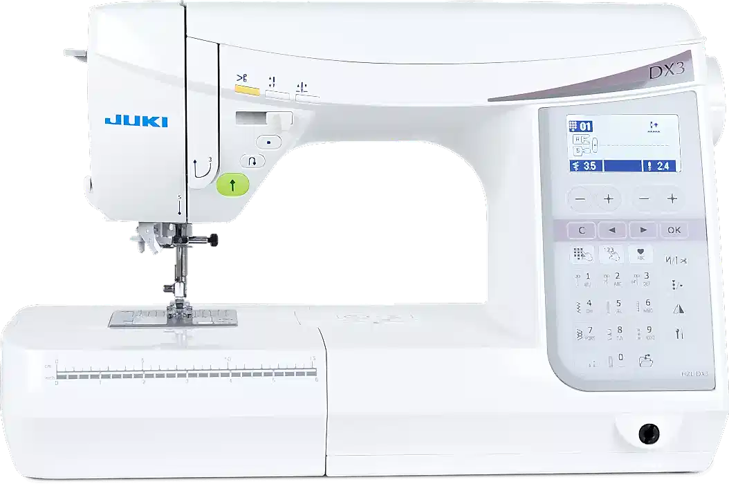 HZL-DX3 -157 sömmar, box-feed matning, automatisk trådklipp. En ateljémaskin med industriella funktioner.