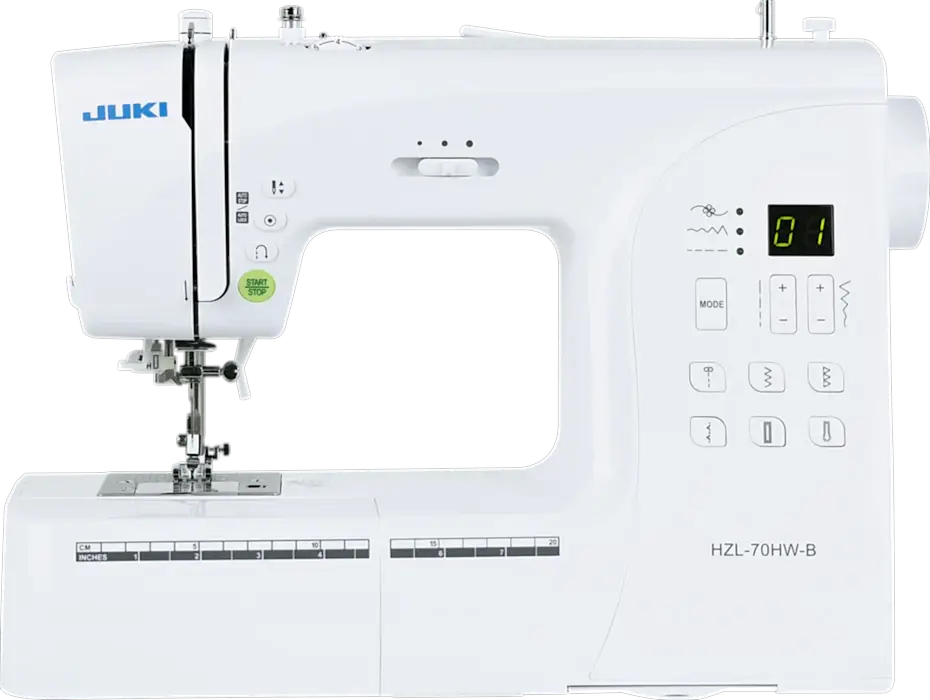 HZL-70HW - 80 sömmar, LCD-display, automatisk nålpåträdare