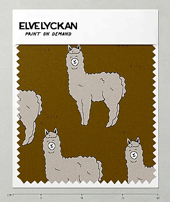 LLAMA - GOLD - PRINT ON DEMAND