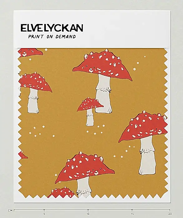 MUSHROOM - GOLD - PRINT ON DEMAND
