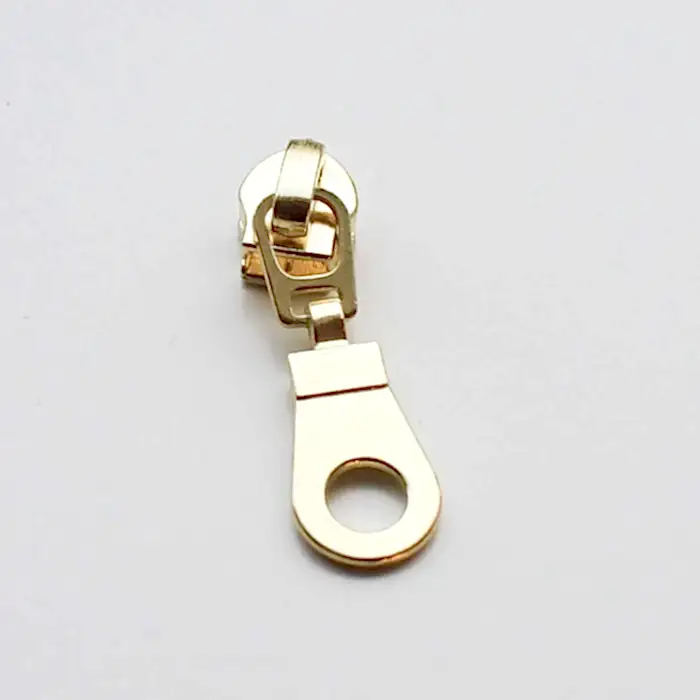 #5 SMALL ZIPPER - NEW GOLD