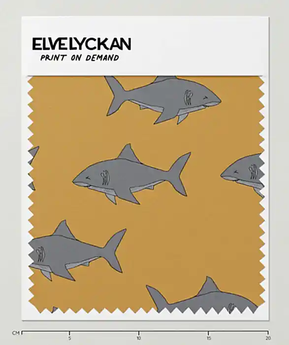SHARKS - GOLD - PRINT ON DEMAND