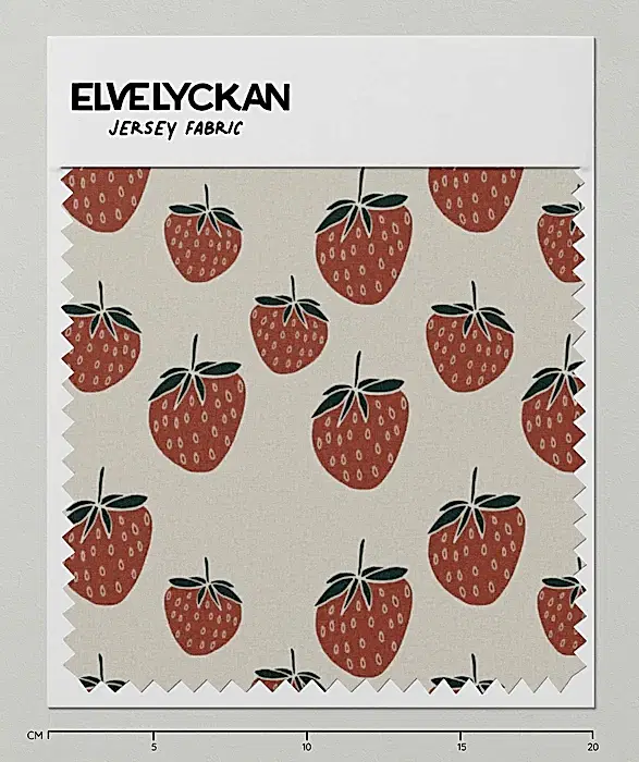 1 M STRAWBERRIES - CREME - TRIKÅ
