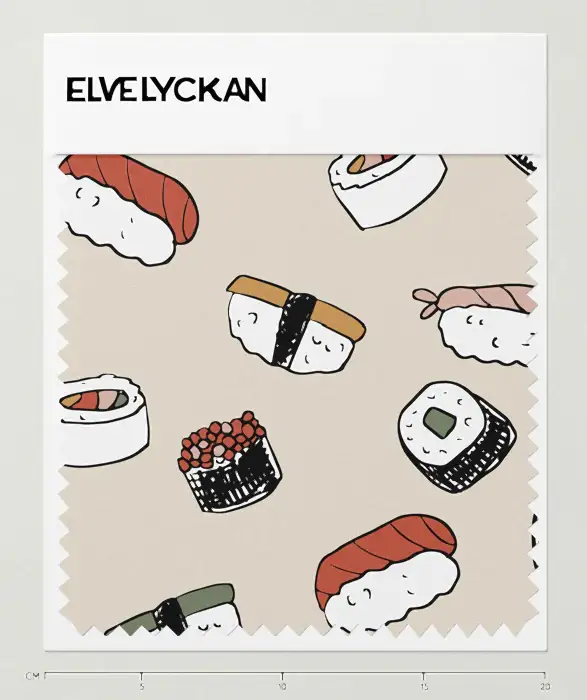 SUSHI - CREAMY BEIGE - BOMULLSVÄV