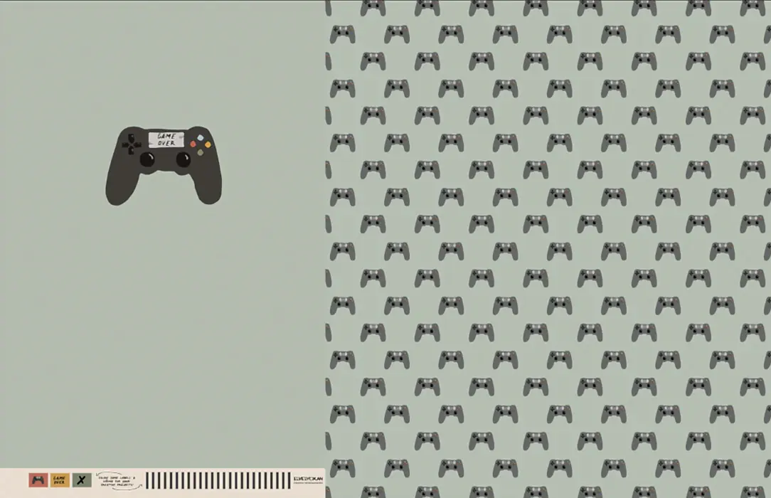 GAMER PANEL - SEA GREEN - PRINT ON DEMAND