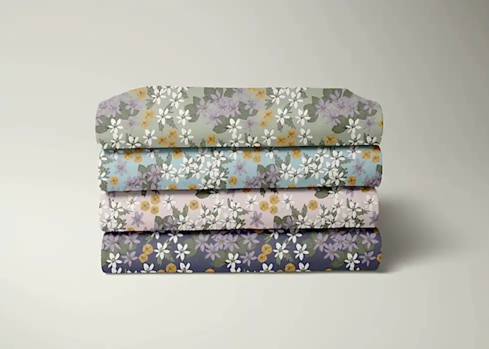 SPRING FLOWER - BABY BLUE -  PRINT ON DEMAND
