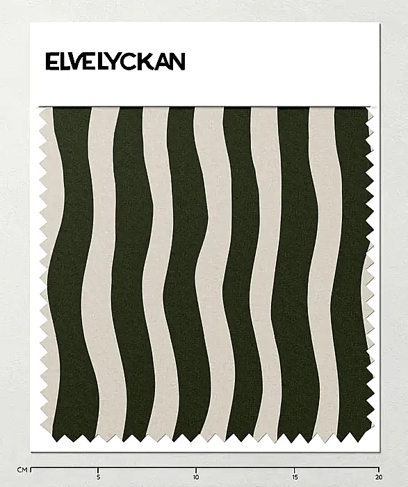 1 M WAVY STRIPES - GREEN - COLLEGE