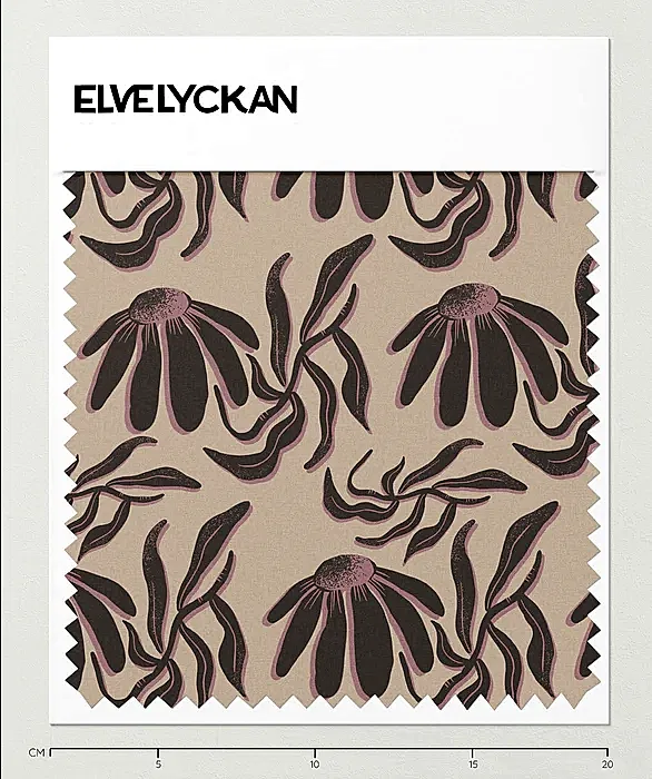 1 M RETRO FLOWER - CAPPUCCINO - TRIKÅ