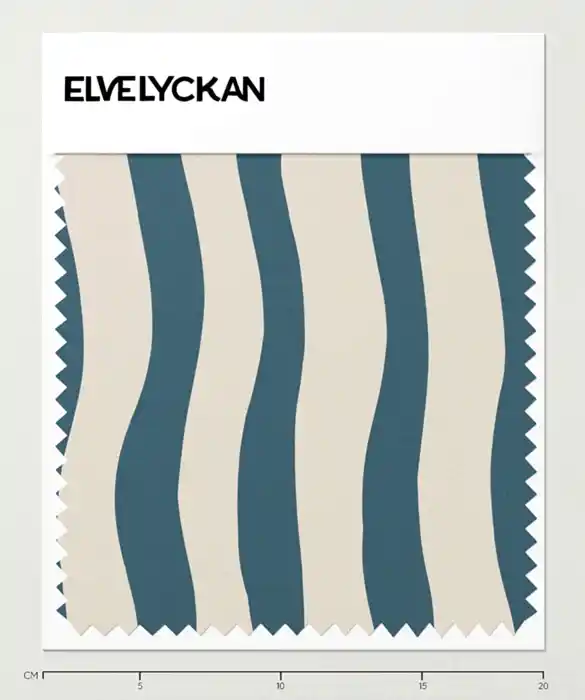 1 M WAVY STRIPES - STEEL - TRIKÅ