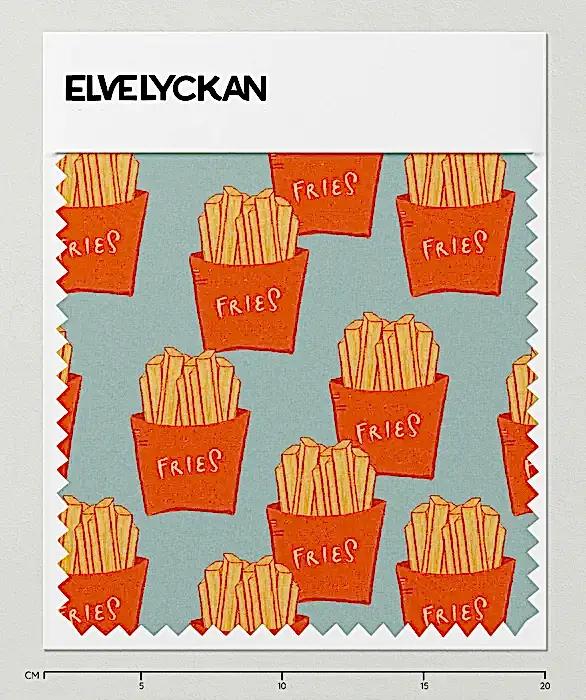 FRIES - DARK MINT (21) - TRIKÅ - DIGITALTRYCKT