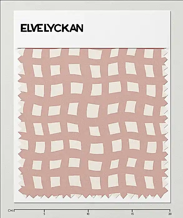 1 M GRID WAVES - DUSTY PINK - TRIKÅ