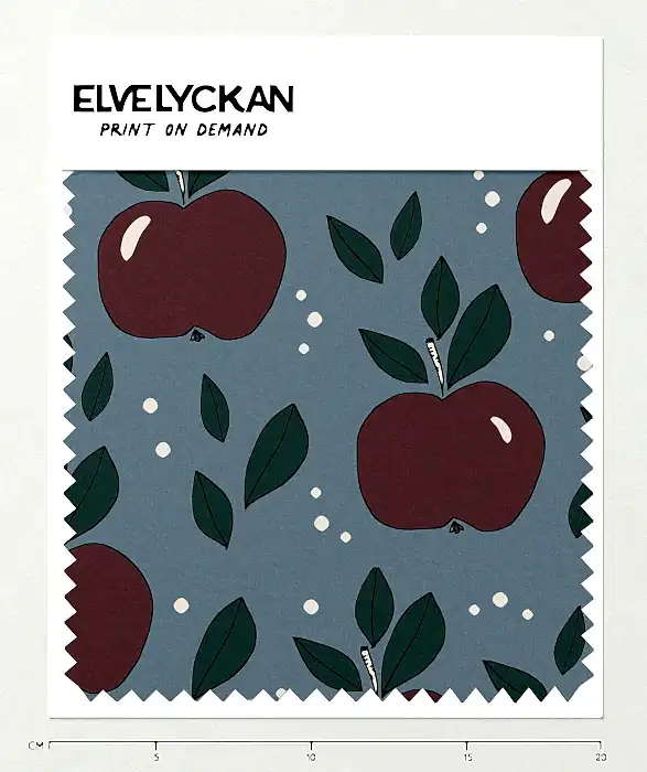 APPLE- BLUE - PRINT ON DEMAND