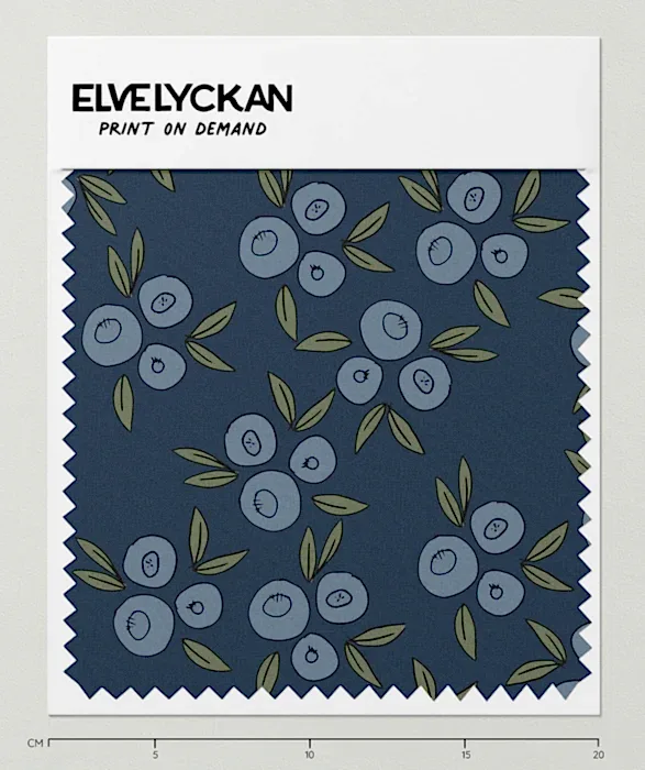 BLUEBERRIES - DARK BLUE - PRINT ON DEMAND