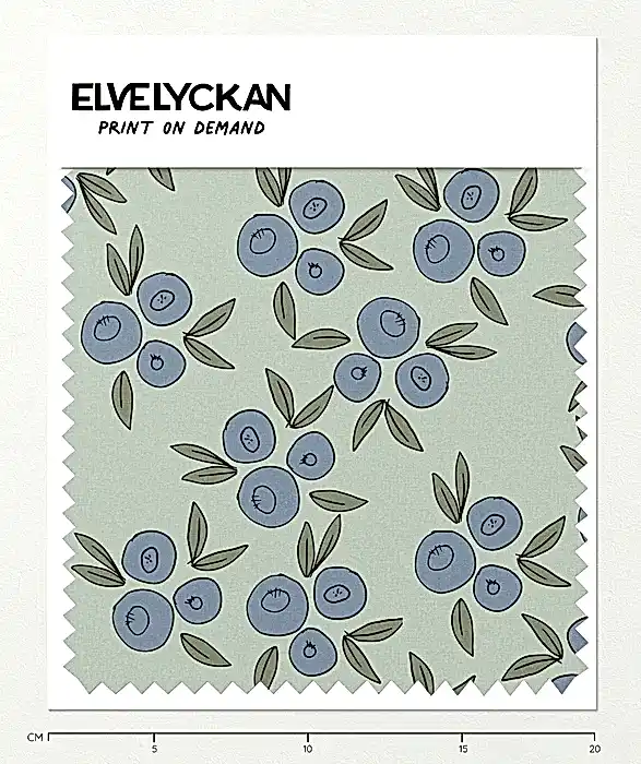 BLUEBERRIES - SEA GREEN - PRINT ON DEMAND