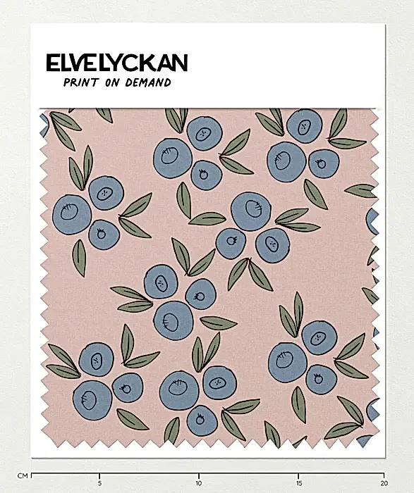 BLUEBERRIES - ROSE - PRINT ON DEMAND