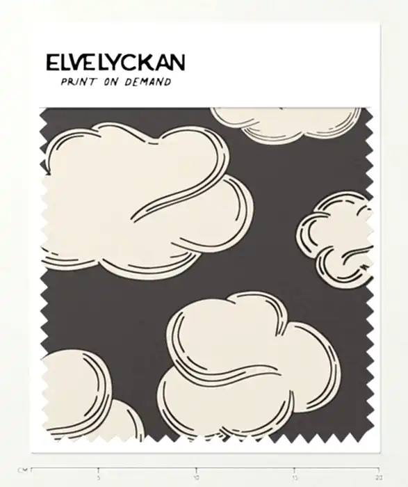 CLOUDS - DARK GREY - PRINT ON DEMAND