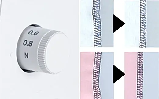 MO-80 - 2-nål, 2/3/4-trådig overlock med friarm och extra LED-belysning