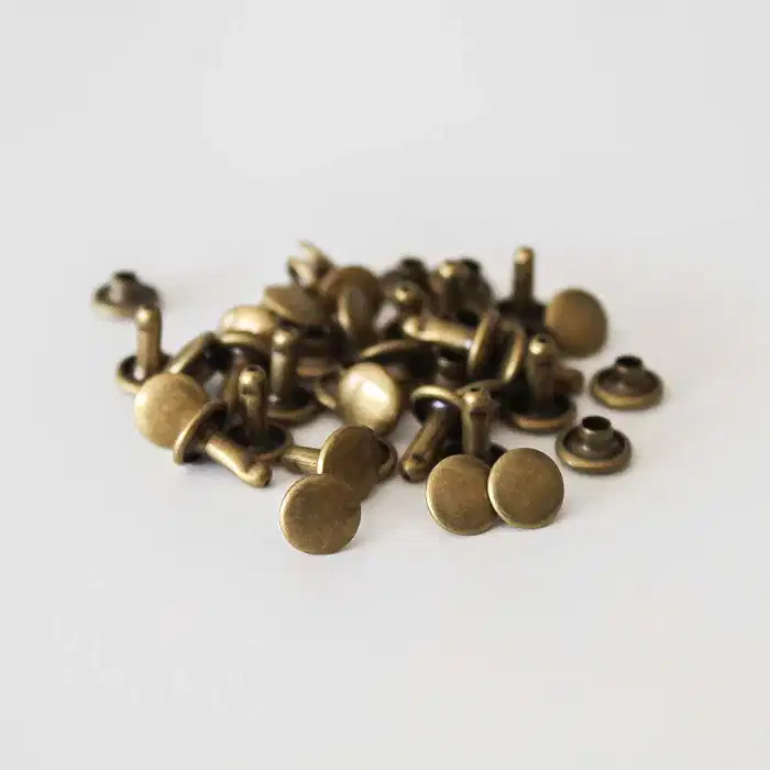 100 ST DUBBELNITAR 8x8 MM ANTIQUE