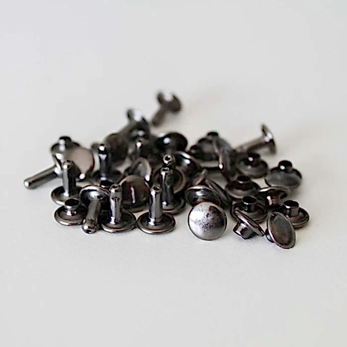 20 ST DUBBELNITAR 8x8 MM GUNMETAL