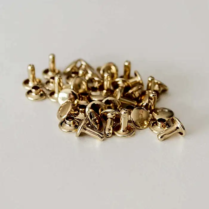 100 ST DUBBELNITAR 8x8 MM NEW GOLD