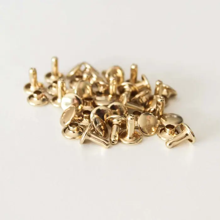 20 ST DUBBELNITAR 8x8 MM NEW GOLD