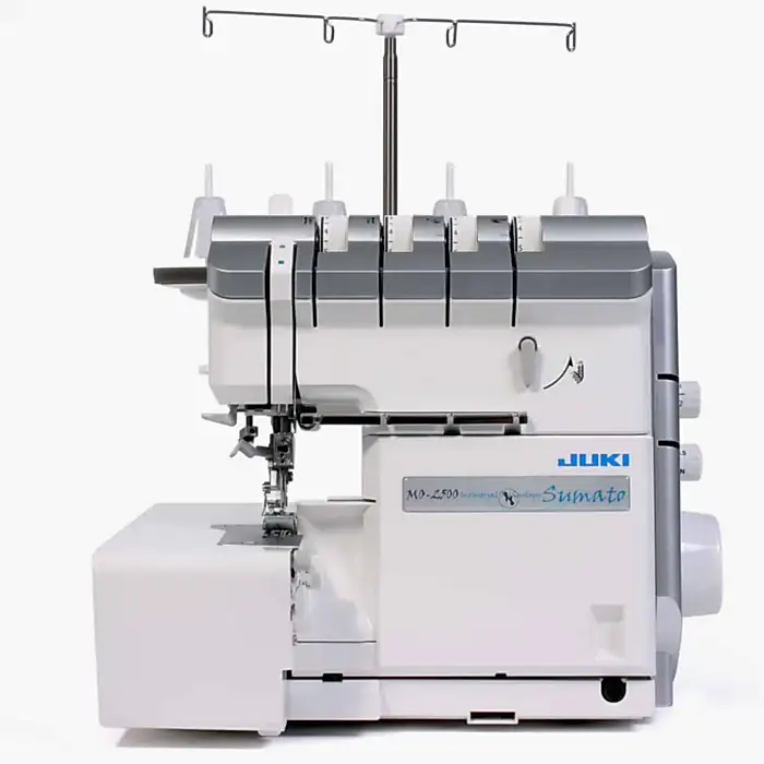 JUKI MO-2500 - 2-nål, 2/3/4-trådig overlock. MO-214D är en uppfräschad version av MO-114D med en ny design, LED-belysning samt att en avfallsamlare och blindsömsfot ingår!