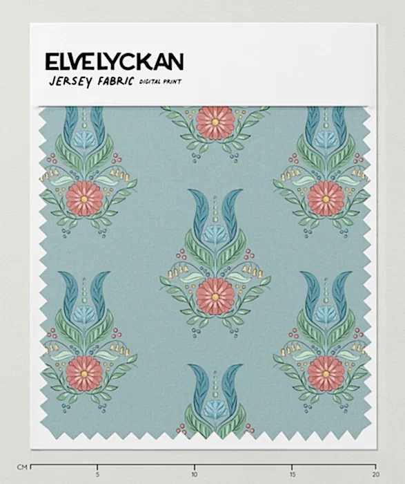 FOLK ART SMALL- AQUA- TRIKÅ