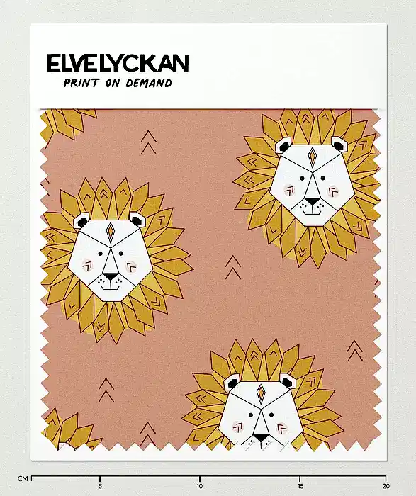 LION - BLUSH - PRINT ON DEMAND