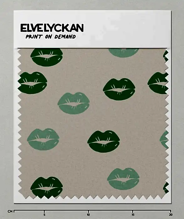 LIPS - GREEN - PRINT ON DEMAND