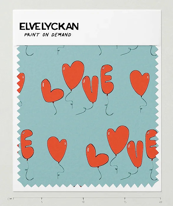 LOVE BALLOON - ROBIN BLUE - PRINT ON DEMAND