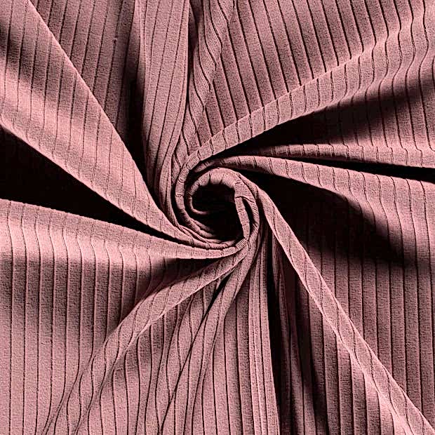 BRED RIBBAD TRIKÅ - MAUVE