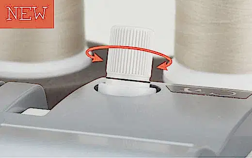 JUKI MO-2500 - 2-nål, 2/3/4-trådig overlock. MO-214D är en uppfräschad version av MO-114D med en ny design, LED-belysning samt att en avfallsamlare och blindsömsfot ingår!