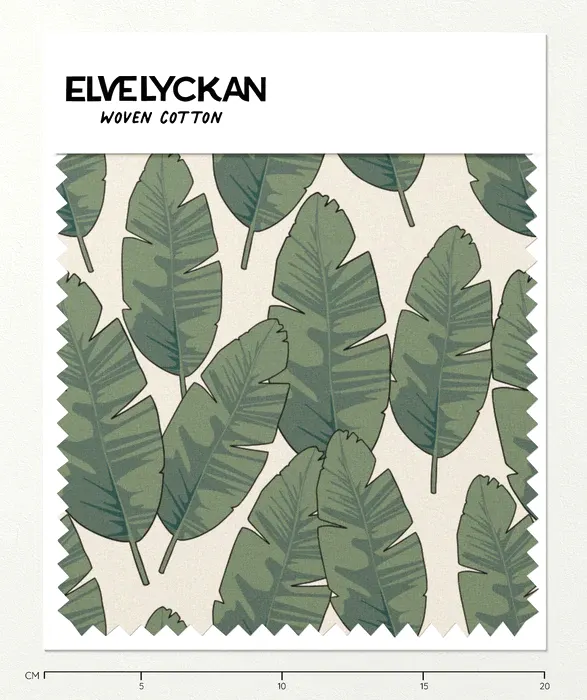 BANANA LEAF BOMULLSVÄV - CREME (027)
