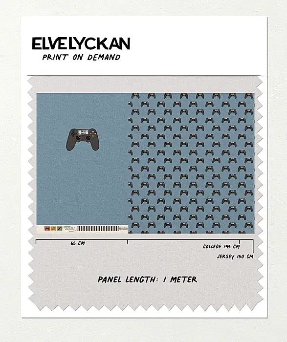 GAMER PANEL - BLUE - PRINT ON DEMAND