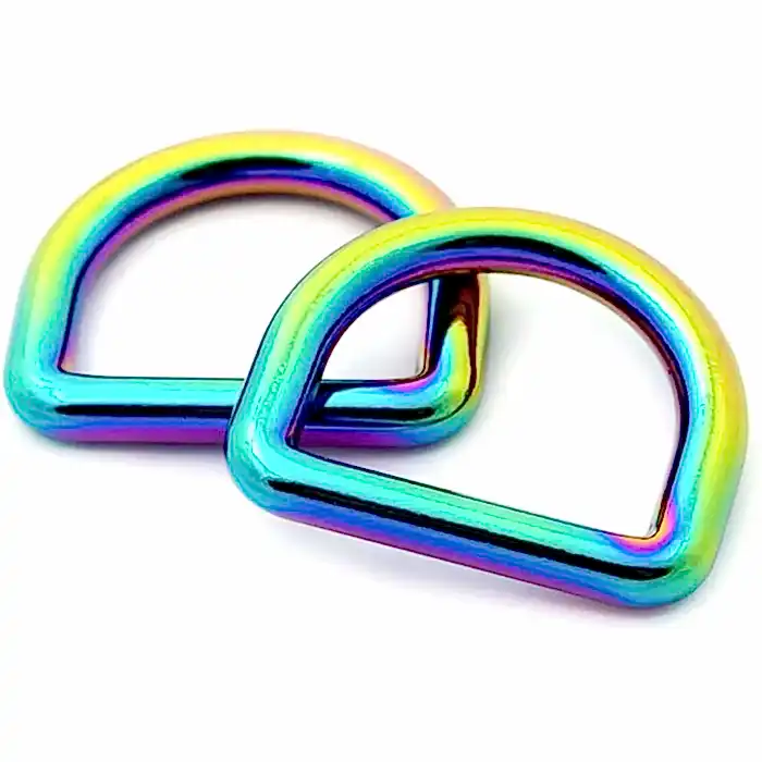 2 ST D-RING - 25 mm / 1 in RAINBOW